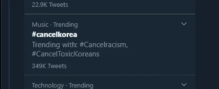 #cancelkorea