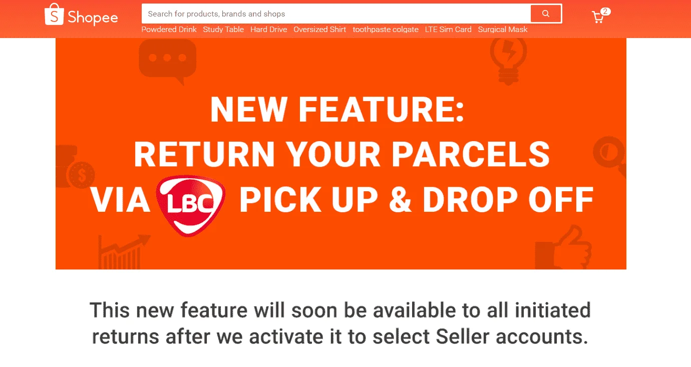 Free return shopee