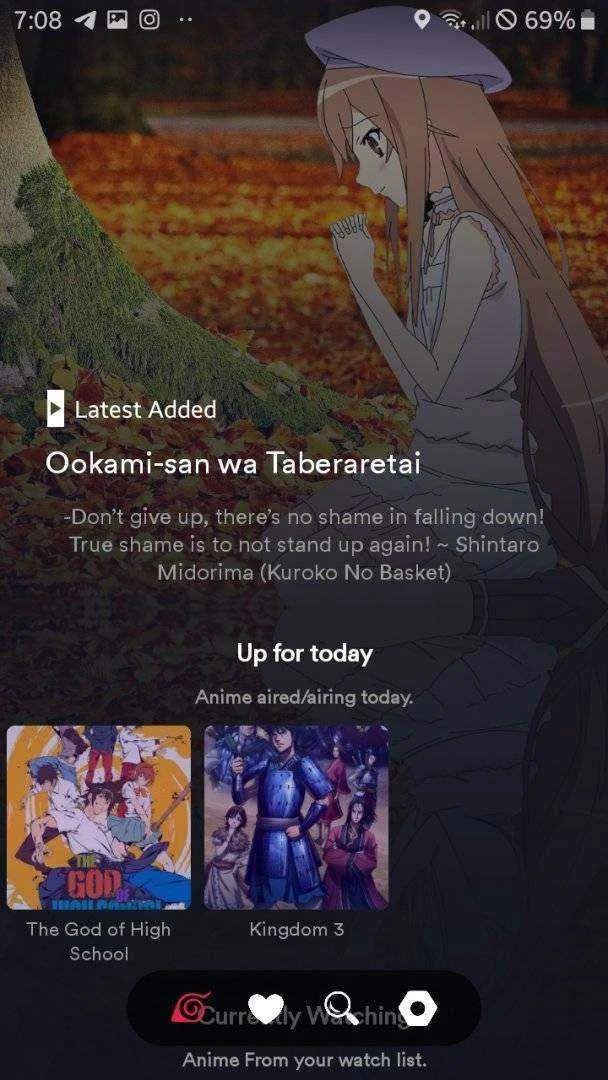 Watch anime no ads! Website and App approx 200mb per ep!