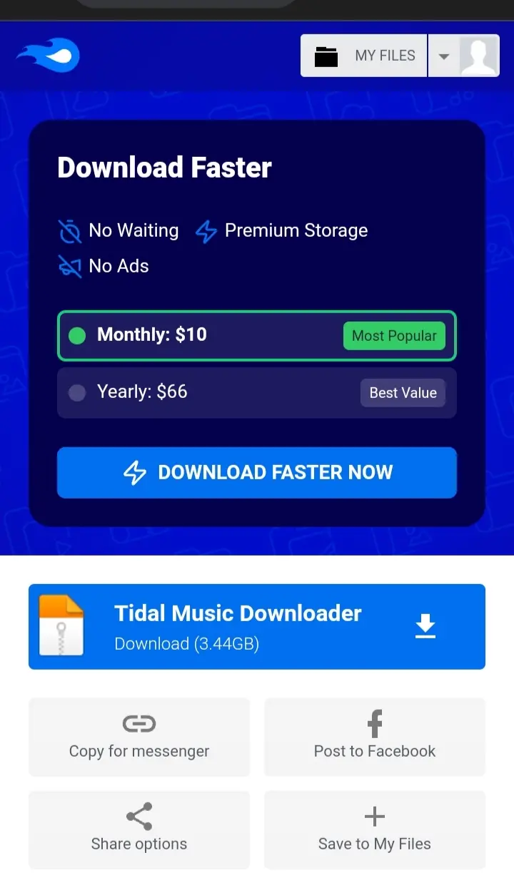 Downloadan ng Music galing Tidal (flac)