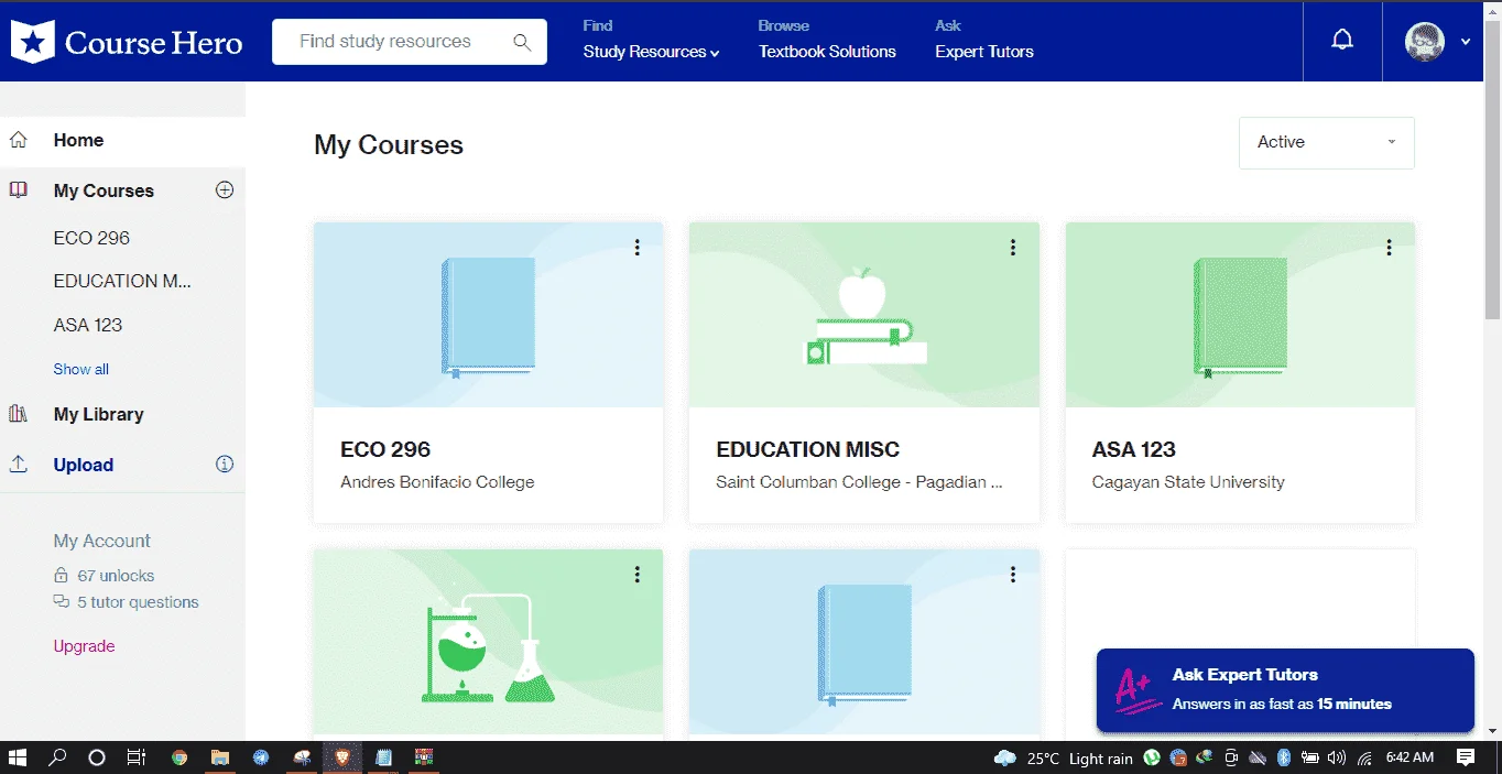 coursehero unlock free.PNG
