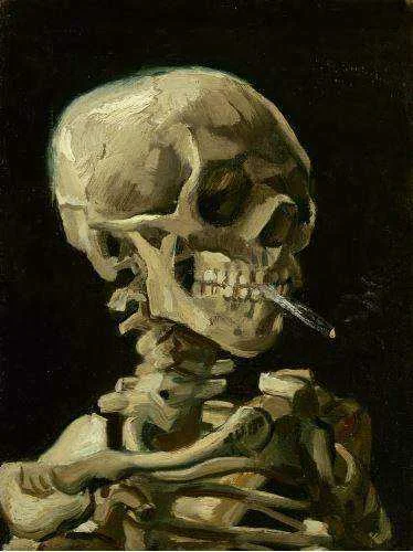 Head of a Skeleton with a Burning *********