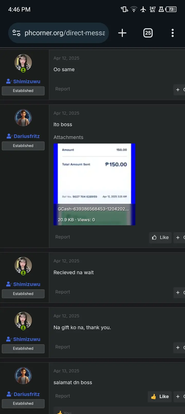 April 12,1 sl sold
