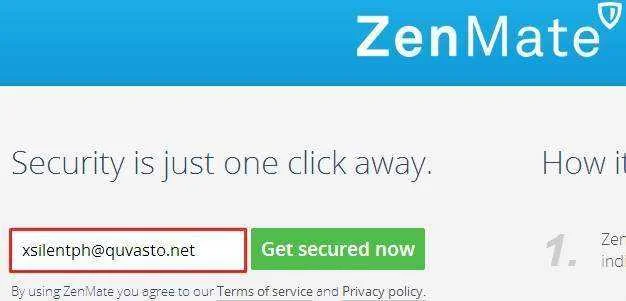 Zenmate adding disposable mail