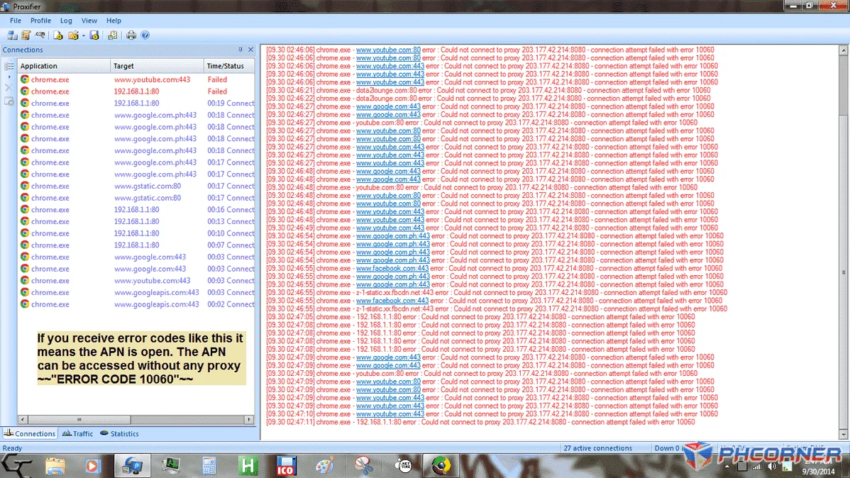 error code 10060