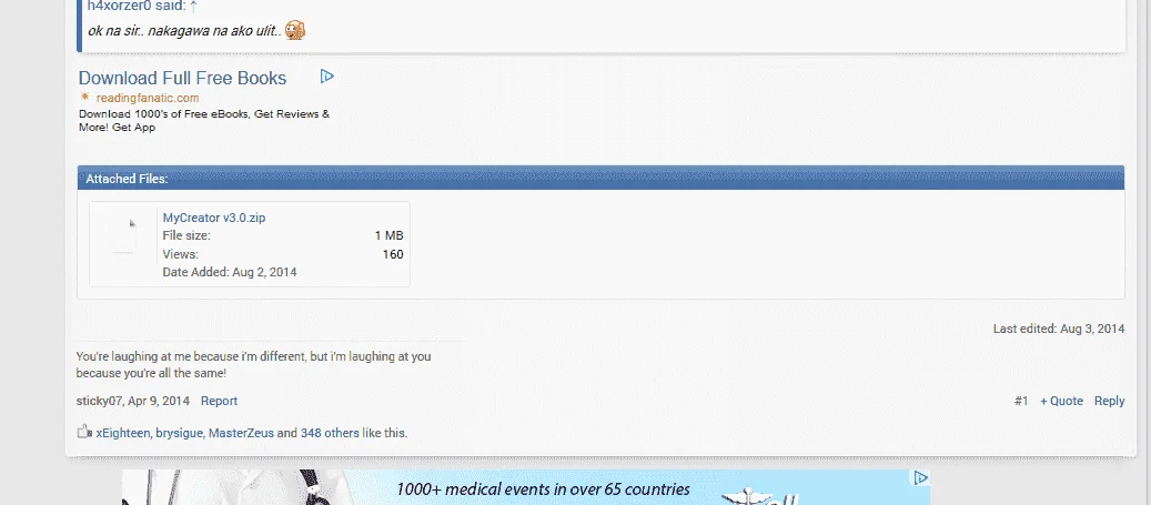Can't Edit Thread