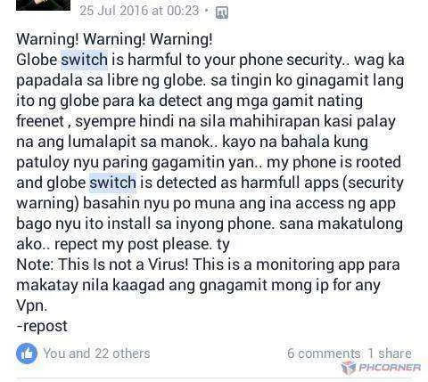 warning