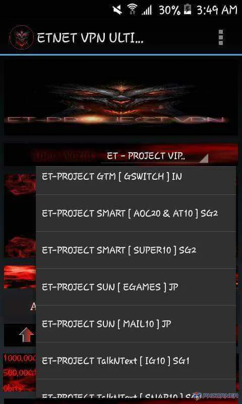 ETNET VPN ULTIMATE screenshot v1