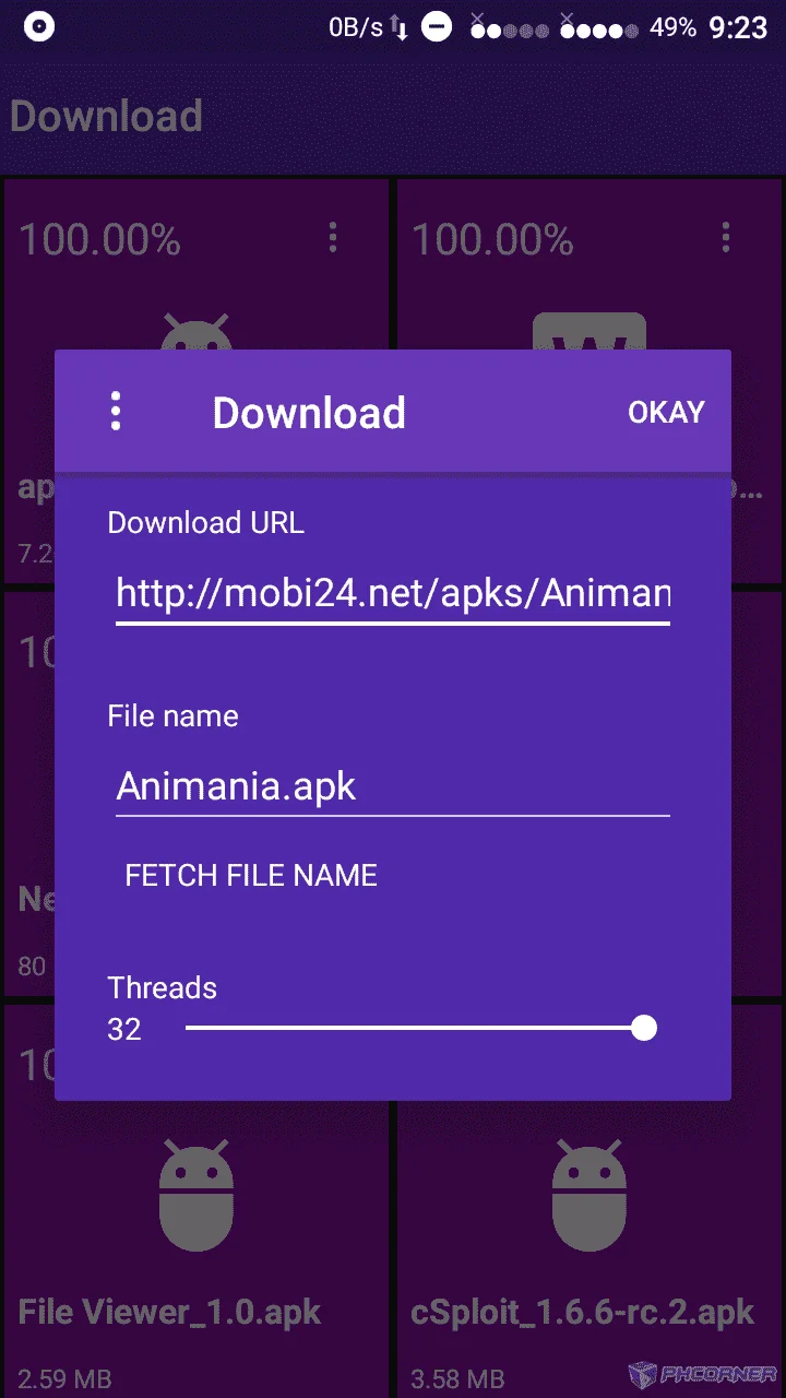 32 threads downloader