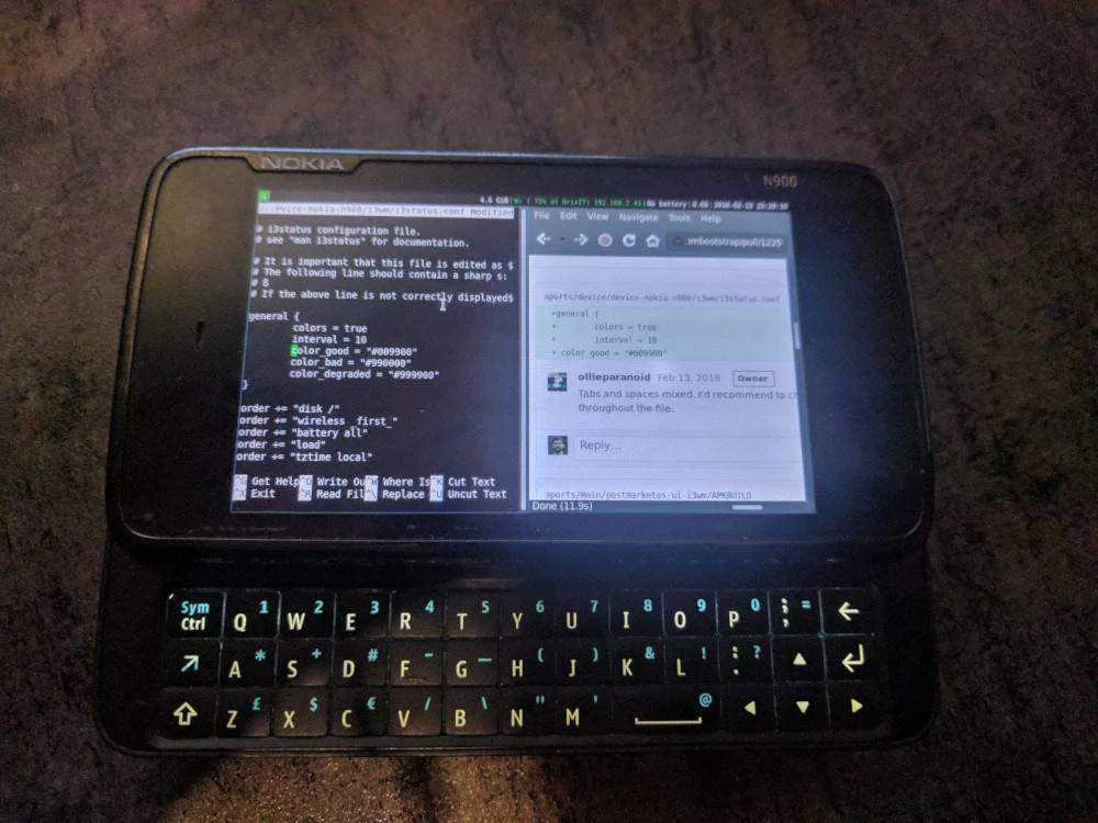 postmarketos i3-n900