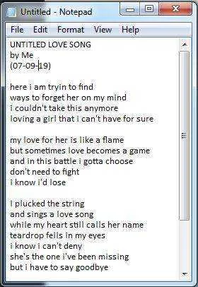 Just Trying to Write A Song