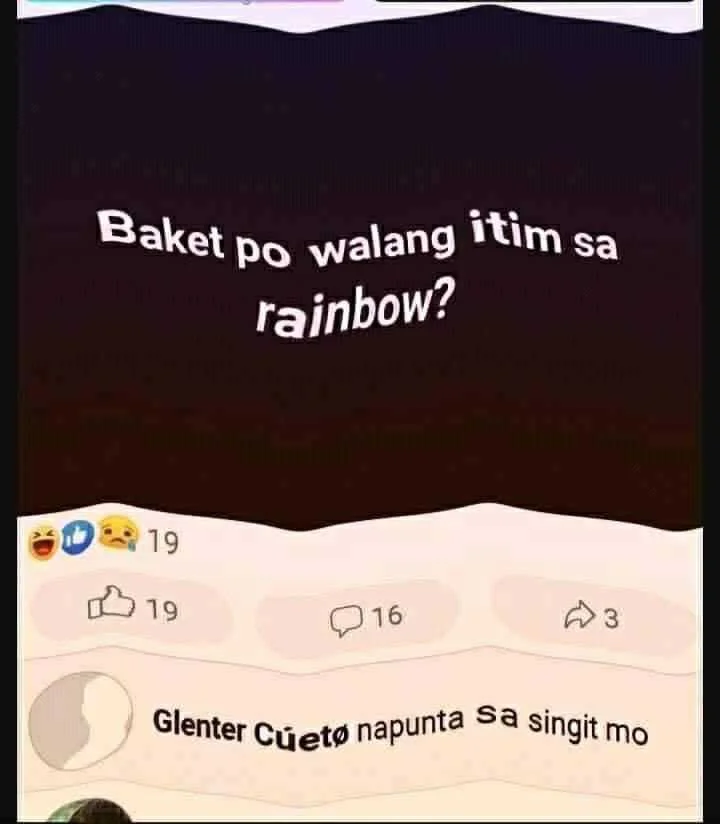 Bakit walang ITIM sa rainbow?