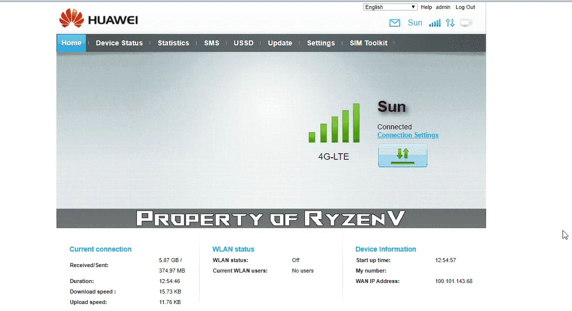 Huawei Custom WEBGUI