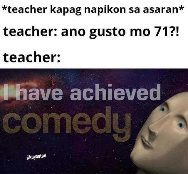 Ganyan si maam eh