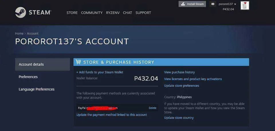 may laman na naman STEAM Wallet ko hahah
