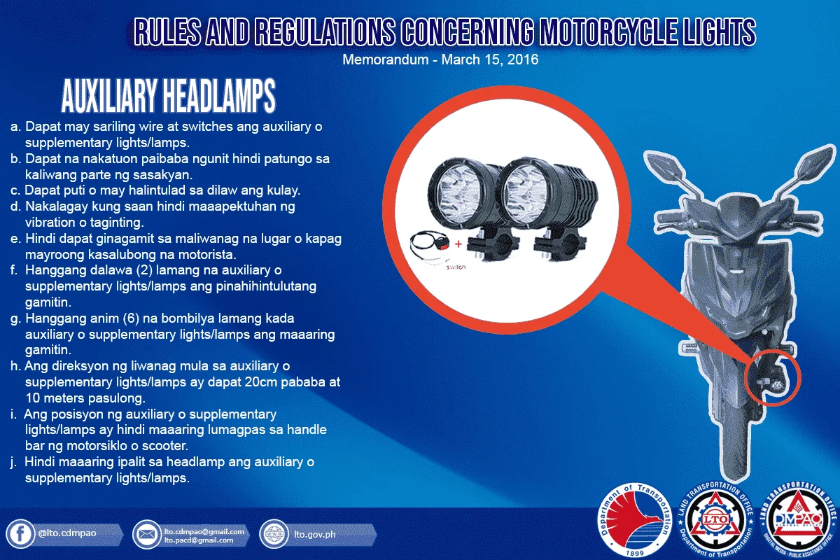LTO Motorcycle Lights