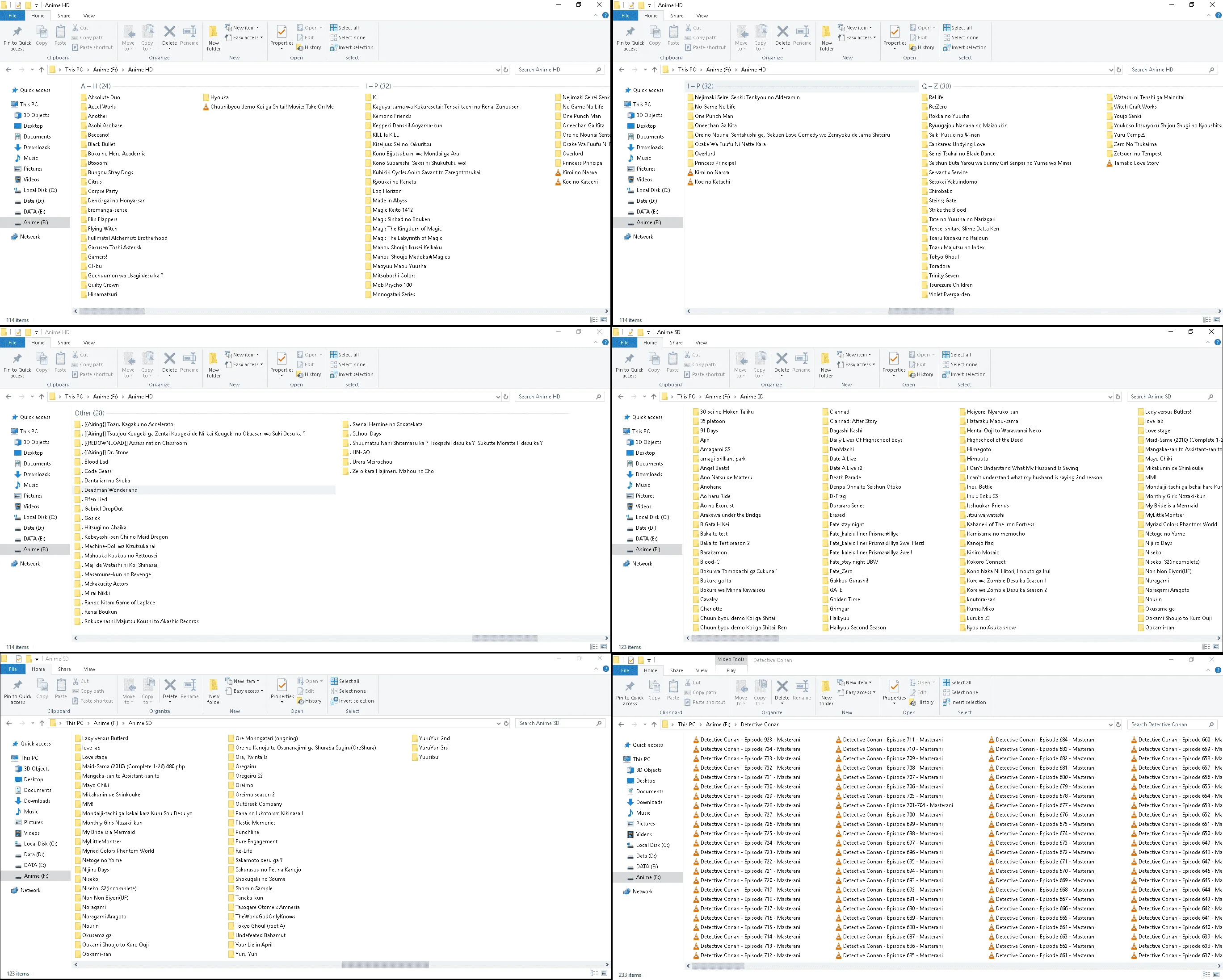 Lahat ng Anime Collections ko (Worth 445 GB)