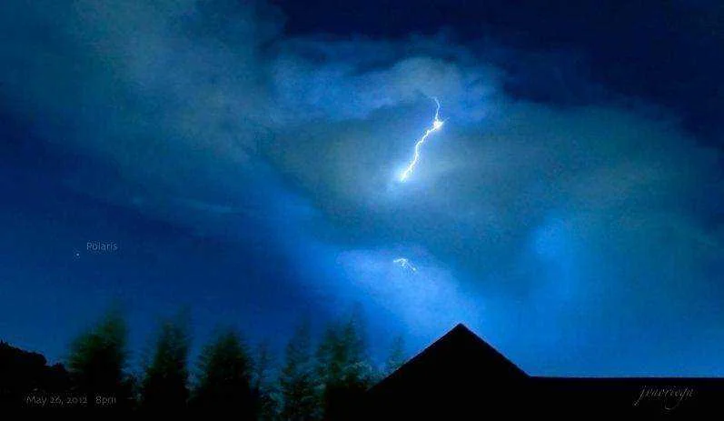 Polaris on a stormy night