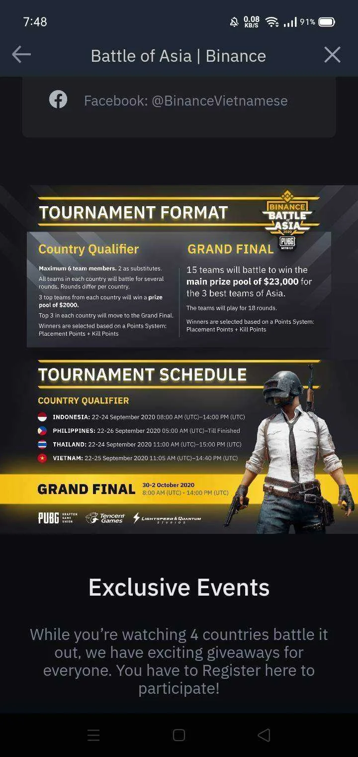 binance event