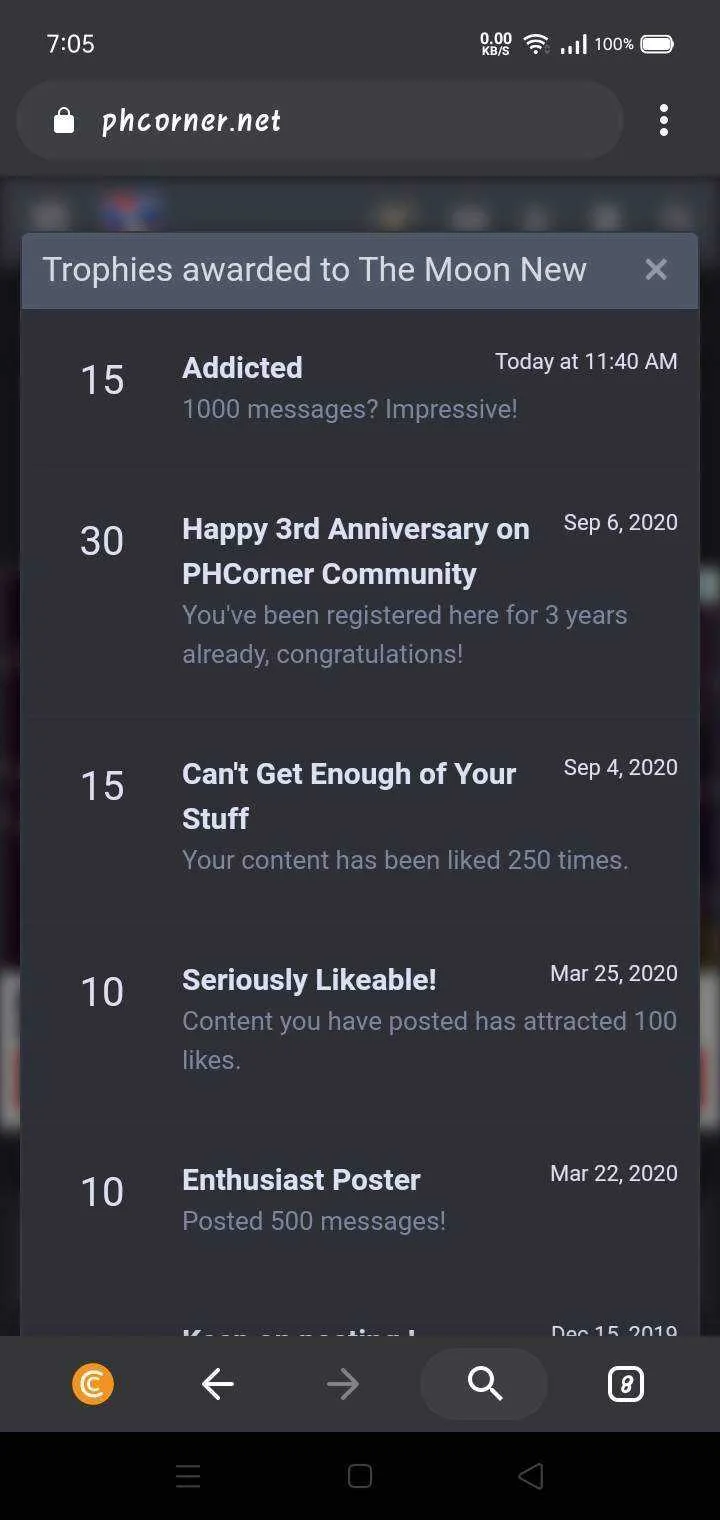 1k message