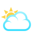 Sun behind large cloud :white_sun_cloud: 🌥️