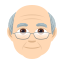 Old man: light skin tone :older_man_tone1: 👴🏻