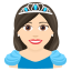 Princess: light skin tone :princess_tone1: 👸🏻
