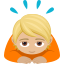 Person bowing: medium-light skin tone :person_bowing_tone2: 🙇🏼