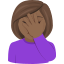 Woman facepalming: medium-dark skin tone :woman_facepalming_tone4: 🤦🏾♀️