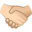 Handshake: light skin tone, medium-light skin tone :handshake_tone1_tone2: 🫱🏻🫲🏼